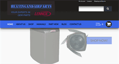 Desktop Screenshot of heatingandairparts.com